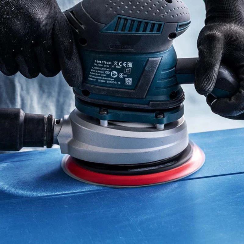 25 feuilles abrasives BOSCH Expert C470 - 19 trous - Pour ponceuses pour cloisons sèches - 225mm - Image 3