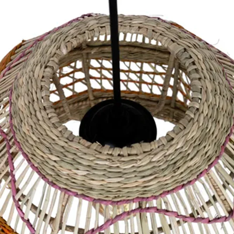 Abat-jour pour suspension Madelaine en herbes marines - ⌀ 35 cm - multicolore - Image 5