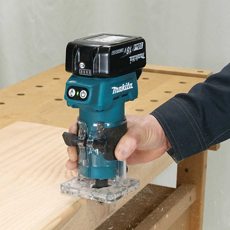 Affleureuse Ø 6 mm 1x3Ah 18V LXT ® MAKITA DRT52SF en coffret - Image 2