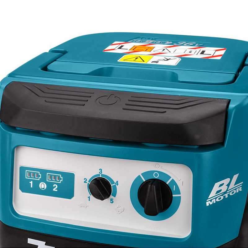Aspirateur eau poussière MAKITA DVC155LZX2 15L 36 V (vendu sans batterie) - Image 4