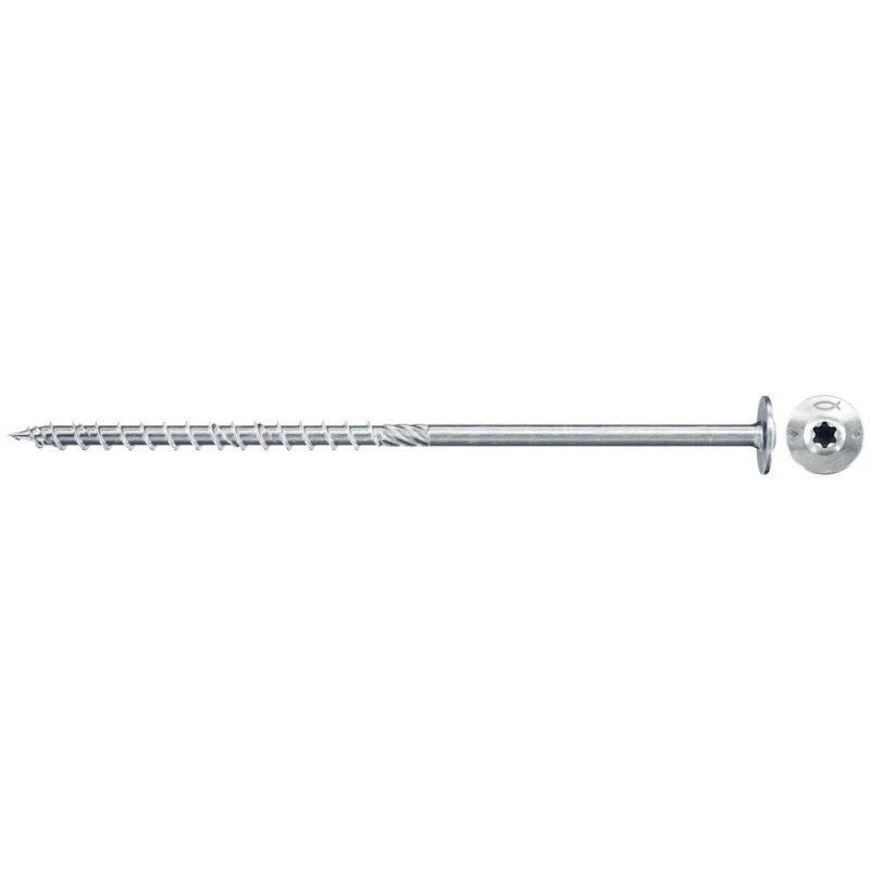 Boîte de 50 vis de charpente Power-Fast à empreinte TX FISCHER FPF-WT - tête disque - filetage partiel