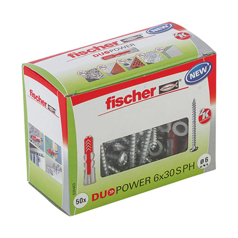 Boîte de 50 vis de charpente Power-Fast à empreinte TX FISCHER FPF-WT - tête disque - filetage partiel - Image 2
