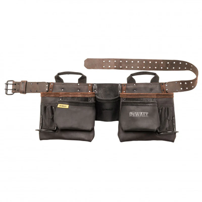 Ceinture cuir porte-outils renforcée – 11 poches DEWALT DWST50112-1