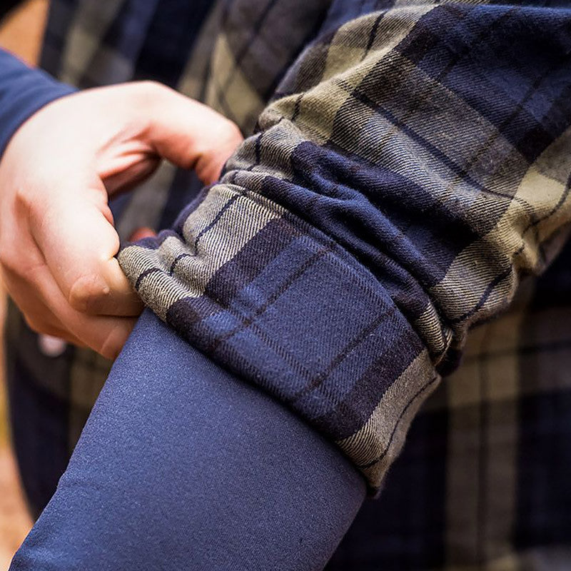 Chemise à carreau homme NEO TOOLS 81-541 bleue olive noire - Image 4