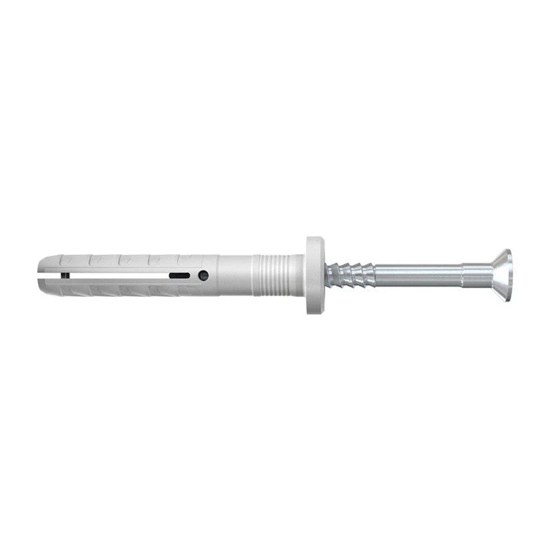 Cheville à frapper FISCHER N-F 5 x 25/1 avec collerette plate et clou à empreinte pozi en acier électrozingué