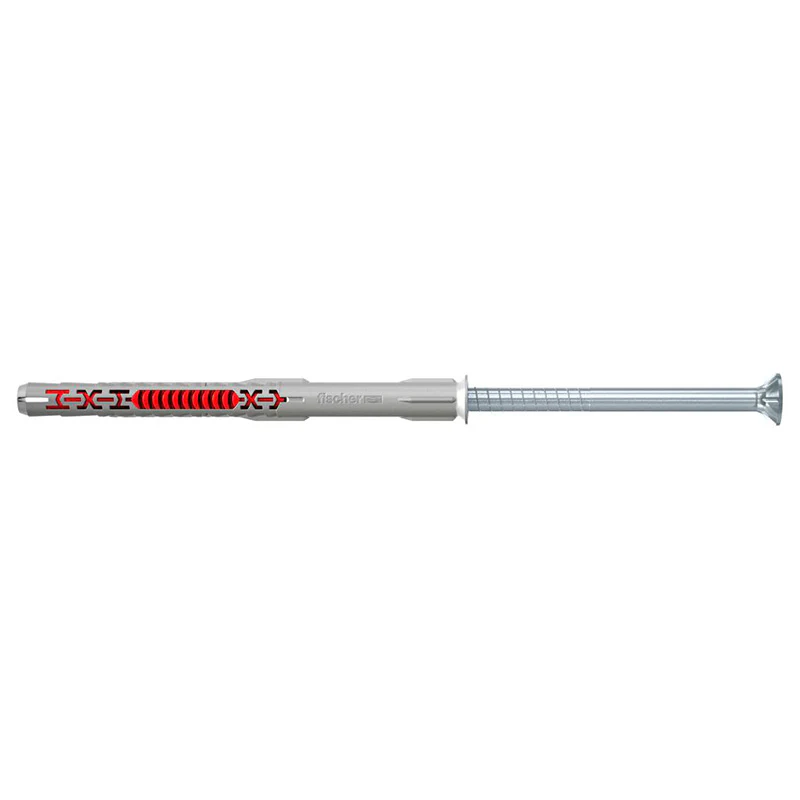 Cheville rallongée DuoXpand 10x120 avec vis à tête fraisée en acier électrozingué FISCHER 562157 Boîte de 50