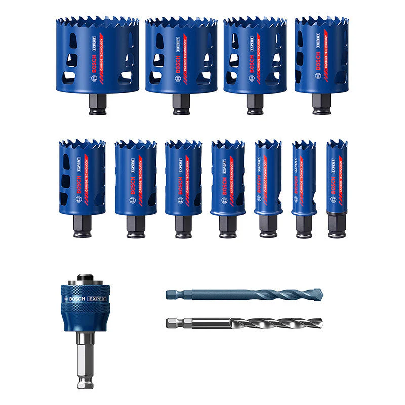 Coffret 11 Scies trépans BOSCH 2608900448 EXPERT Carbure Endurance Multi matériaux Ø20 à 76mm - Image 2