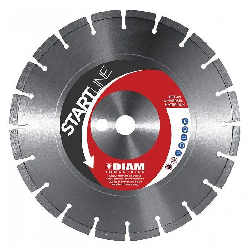 Découpeuse thermique DIAM INDUSTRIES EC741S 73,5cm3 Ø 350mm + 5 Disques Diamants BS60350/25 - Image 4