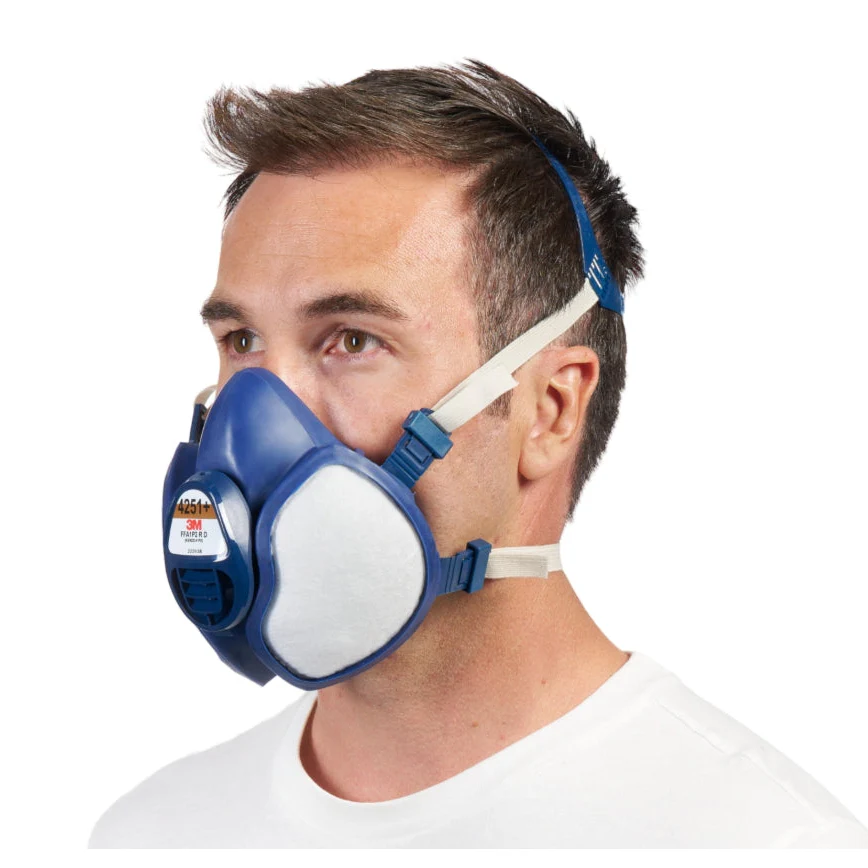 Demi masque 4251+ - Anti-Gaz et Vapeurs Organiques A1 - Anti-Poussières P2 A1-P2 - Image 3