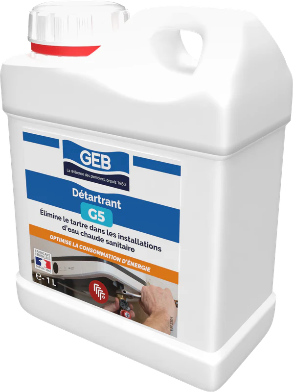 Détartrant G5 GEB élimine le tartre dans les installations d'eau chaude sanitaire 1L - Image 4