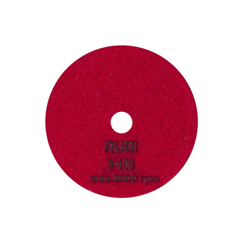 Disque diamant polissage et poncage a sec ø100 mm gr. 400 - RUBI - 62973