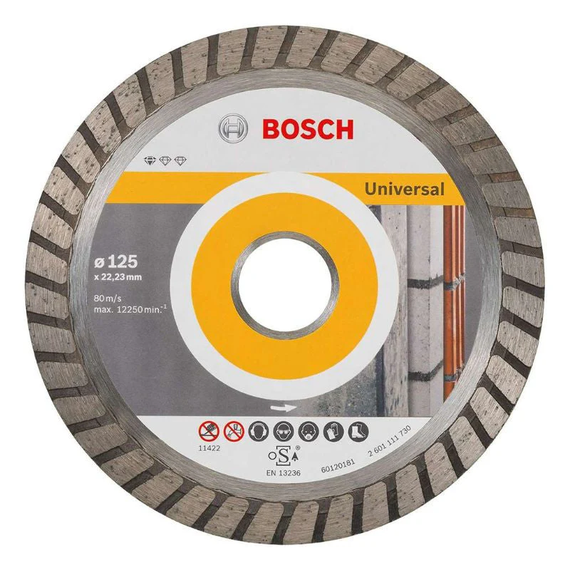 Disque diamant Standard for Universal Turbo Ø125 BOSCH 2608602394 segment de 10mm, alésage 22,23mm