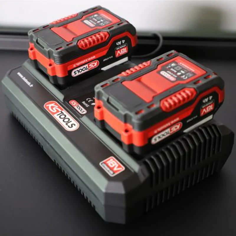 Double chargeur rapide 18V 8A pour batteries 515.4702F et 515.4705F - KS TOOLS - 515.4706F - Image 2