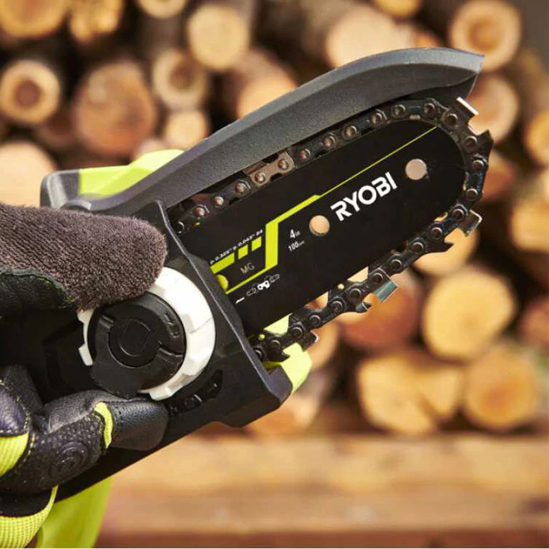 Élagueur à main 18V - RYOBI RY18PSX10A-0 - Brushless / moteur sans charbons - guide 10 cm - 6 m/s - tendeur sans outil (vendu sans batterie) - Image 11
