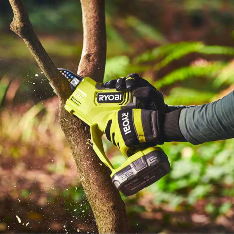 Élagueur à main 18V - RYOBI RY18PSX10A-0 - Brushless / moteur sans charbons - guide 10 cm - 6 m/s - tendeur sans outil (vendu sans batterie) - Image 14
