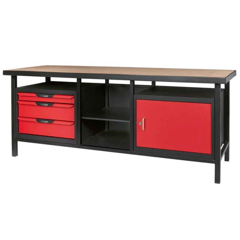 Etabli professionnel d'atelier 1 porte et 3 tiroirs, L.2m - KS TOOLS - 865.0210 - Image 2