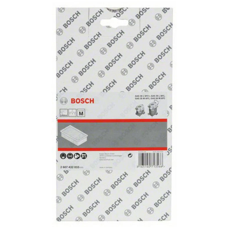 Filtre plissé plat en cellulose BOSCH 2607432033 pour GAS 35-55 - Image 2