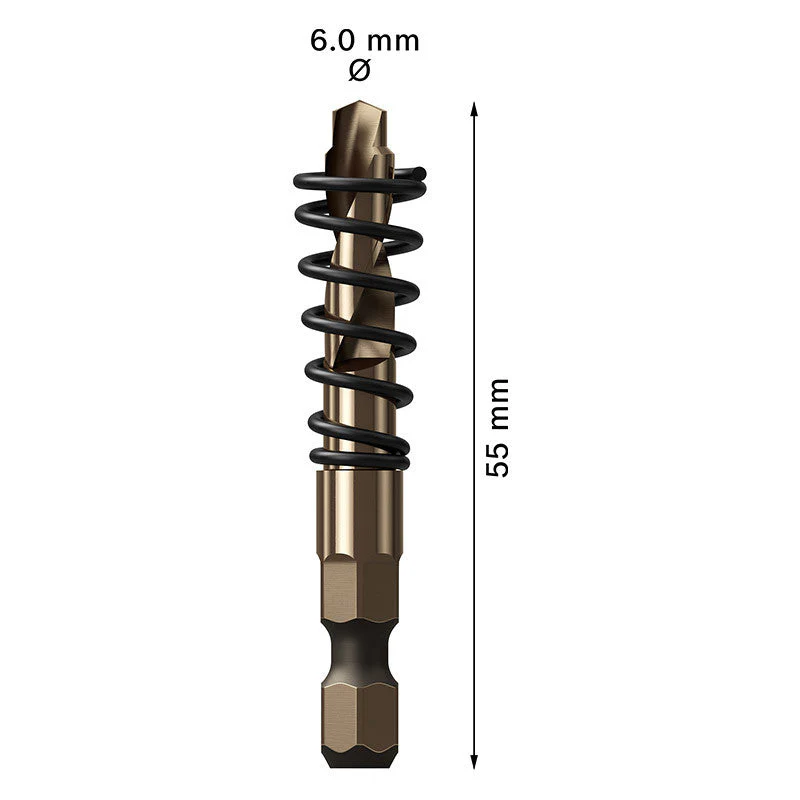 Foret de centrage BOSCH 2608900503 pour scie trépans EXPERT Carbure Précision Métal - Image 3