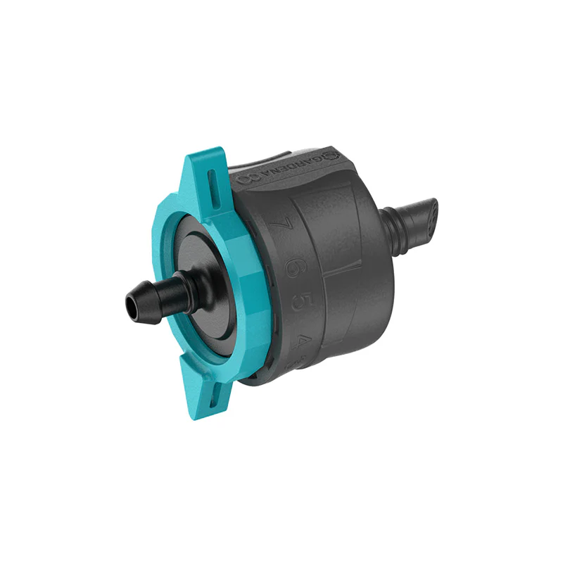 Goutteur fin de ligne réglable et régulateur de pression 1-8 L/h GARDENA 13304-26