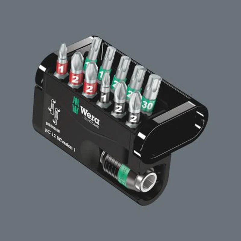 Jeu d'embouts avec support Bit-Check 12 BiTorsion 1 SB, 12 pièces - WERA - 05136385001 - Image 2