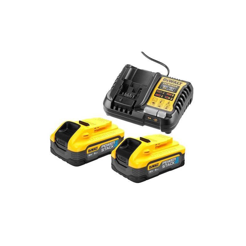Pack 2 Outils Brushless DEWALT DCK2052H2T-QW XR 18V - Perceuse Percussion DCD999 + Visseuse à Chocs DCF850 + 2 batteries POWERSTACK 5Ah Li-Ion + Mallette TSTAK - Image 4