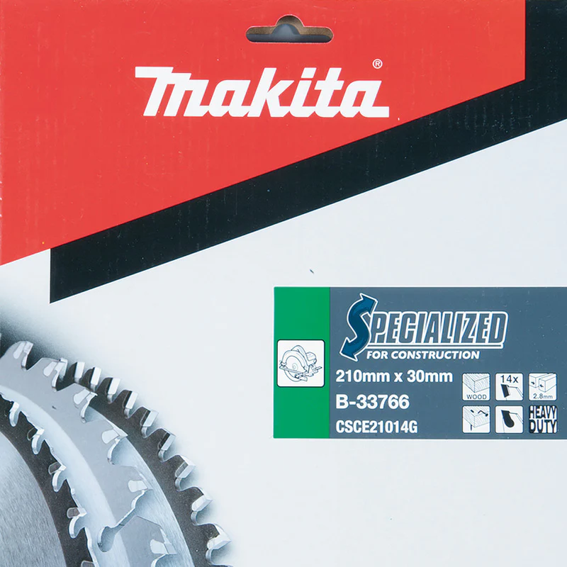 Lame B-33766 MAKITA spéciale bois 210 x 30 mm 14z - Image 2