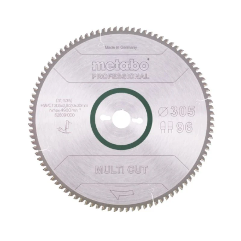 Lame de scie circulaire METABO Classic "Multi Cut" 628667000 - HW/CT - 305x30mm - 80FZ/TZ - -5°