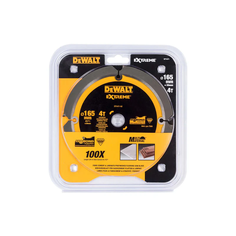 Lame de scie circulaire  DEWALT DT1471-QZ denture diamant Ø165x20mm, 4 dents - Image 2