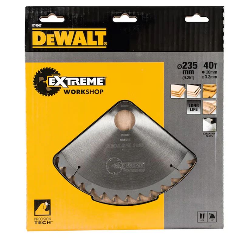 Lame de scie circulaire Ø235x30mm 40 dents DEWALT DT4067-QZ Carbure Extrême Workshop - Image 2