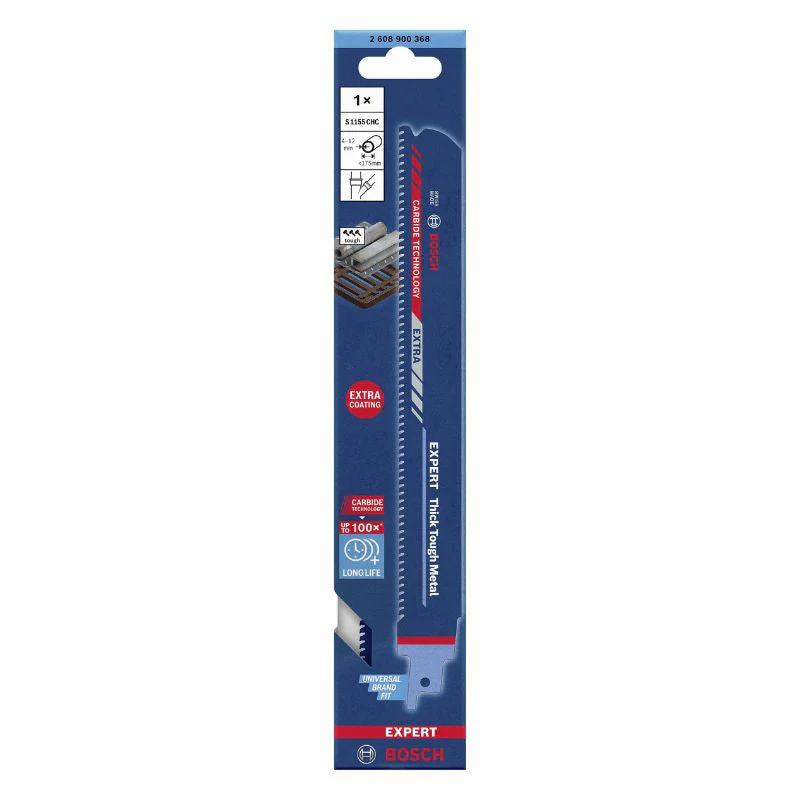 Lame pour scie sabre BOSCH Expert 'Thick Tough Metal' S1155CHC - métal - 225 mm - Image 2