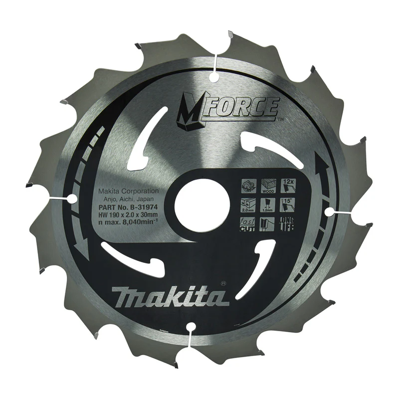 Lames carbure "Mforce", pour bois, pour scies circulaires MAKITA - Image 5