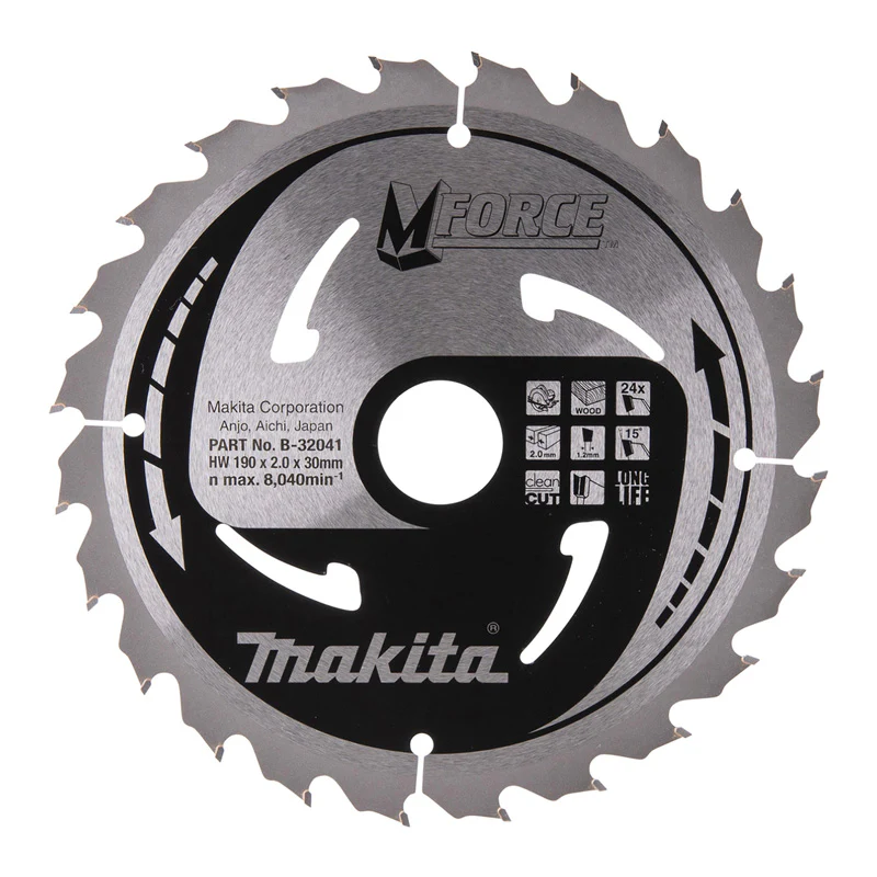 Lames carbure "Mforce", pour bois, pour scies circulaires MAKITA - Image 7