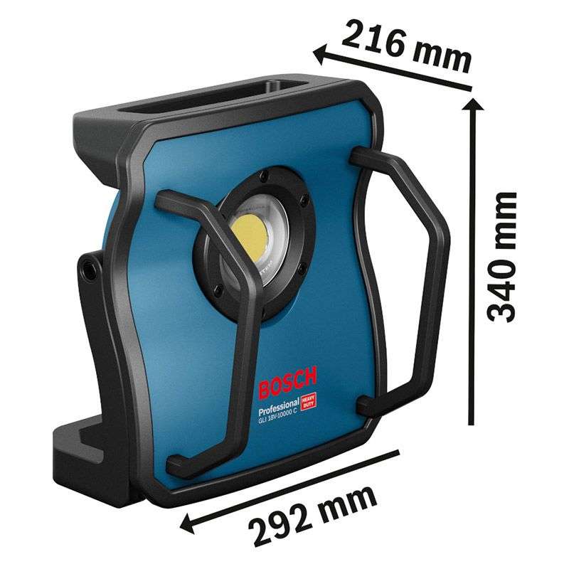 Lampe sans fil BOSCH 0601446900 - GLI 18V-10000 C Professional (vendu sans batterie) - Image 2