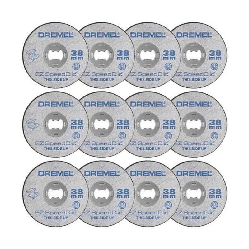 Lot de 12 Disques à tronçonner Ø 38mm DREMEL 2615S456JD EZ SpeedClic pour les métaux - Image 2