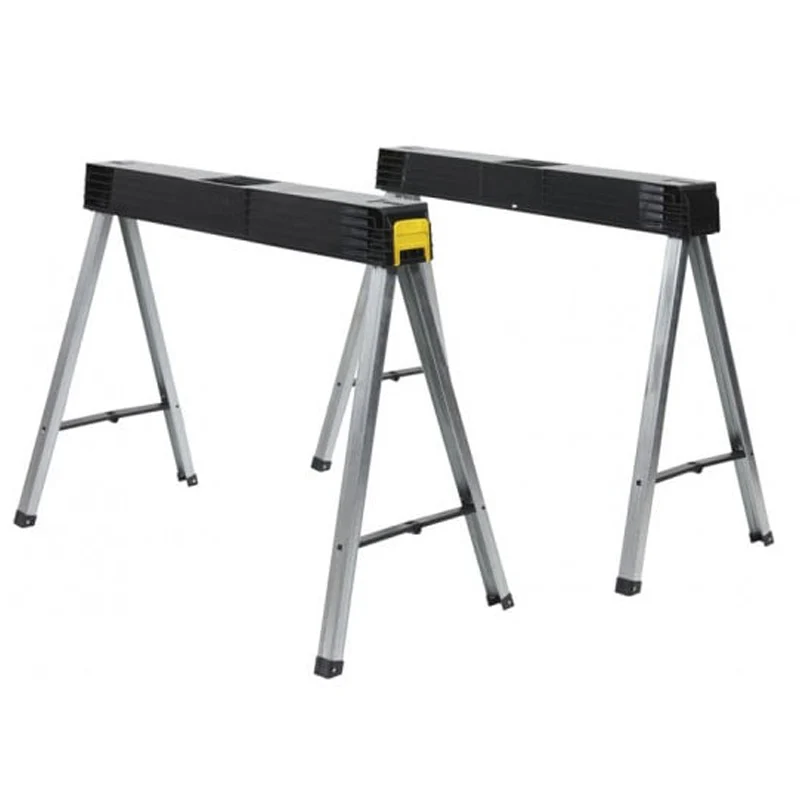Lot de 2 tréteaux STANLEY 1-97-475 pliables et clipsables charge 350kg