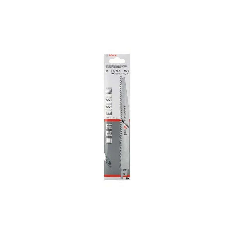 Lot de 5 lames de scie sabre S 2345 X BOSCH 2608654404 pour bois - Image 2