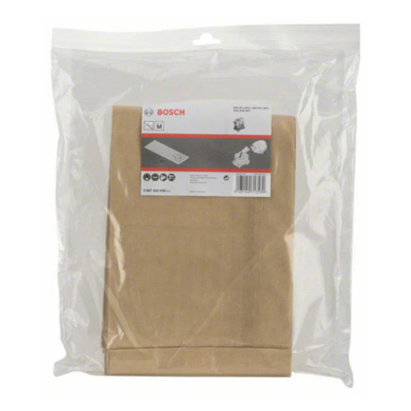 Lot de 5 sacs d'aspirateur BOSCH 2607432035 - Papier - Pour GAS 35 - Image 2