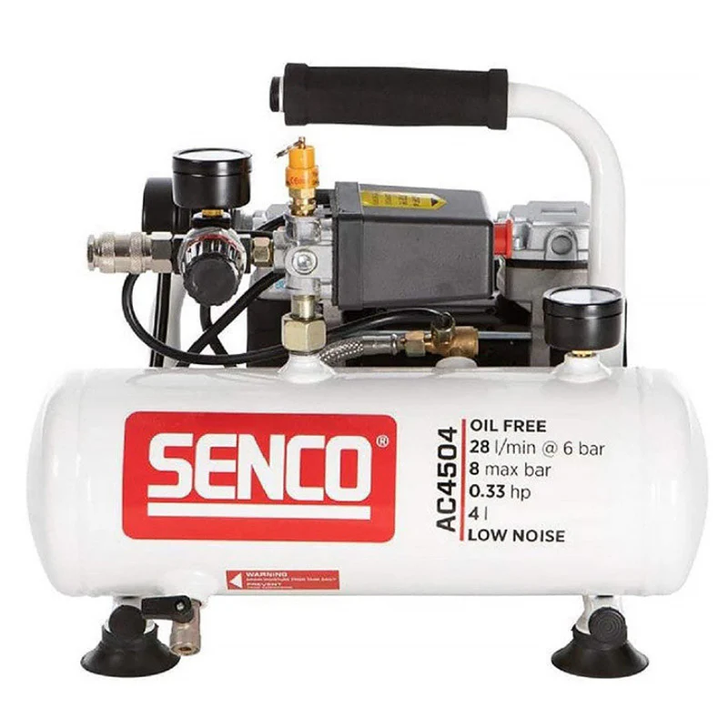 Lot finition SENCO: Cloueur Finishpro18BL G18 + compresseur AC4504 + tuyau spiralé - Senco-B5 - Image 3