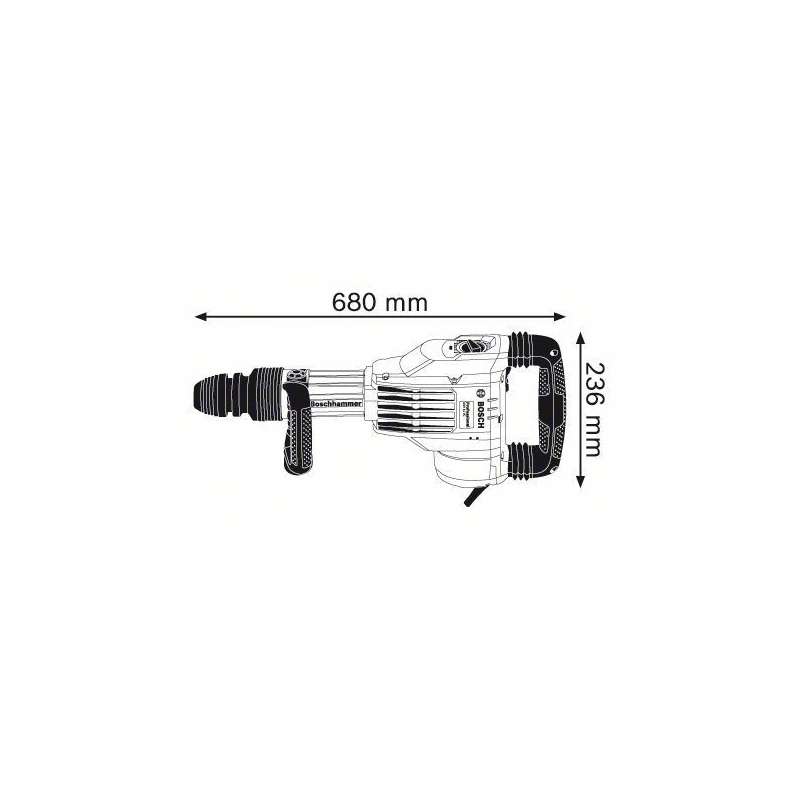 Marteau-Piqueur BOSCH SDS-Max GSH 11 VC Professional 1700 W 23 J - Image 3