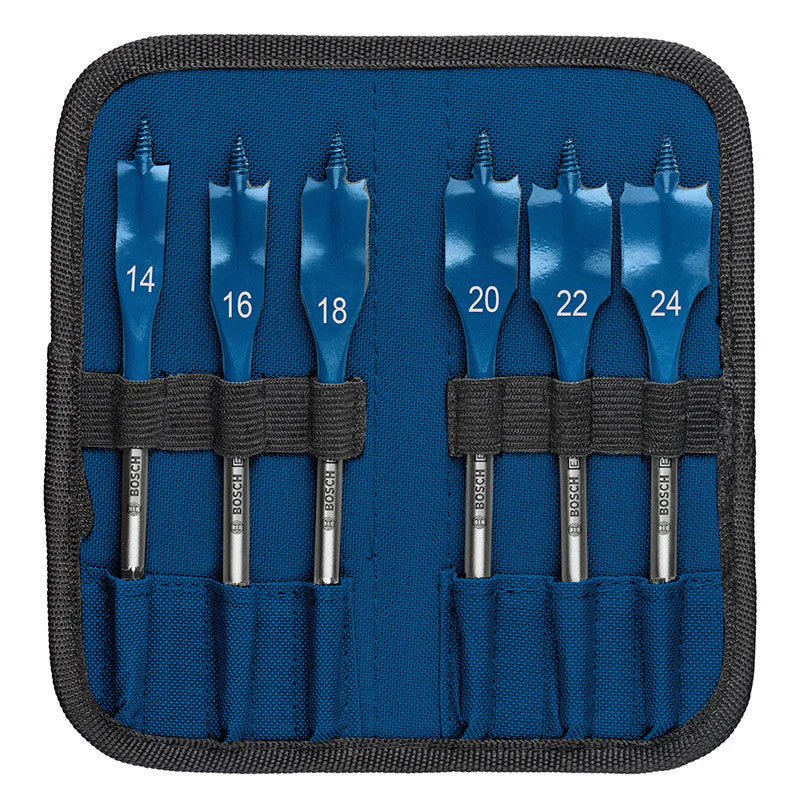 Mèches plates BOSCH 2608900332 Self Cut Speed set de 6 pièces 14 16 18 20 22 24 mm - Image 3