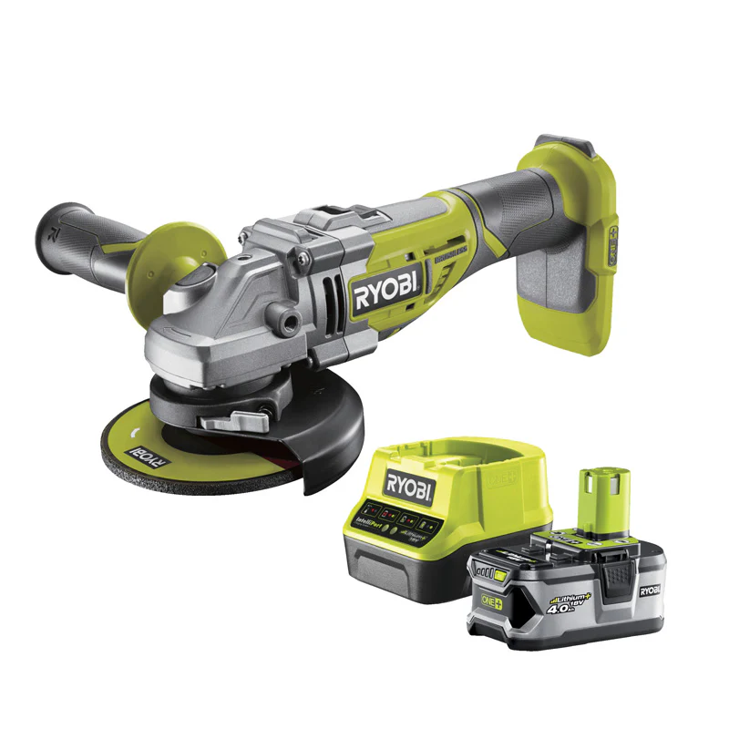 Meuleuse d’angle Brushless RYOBI R18AG7-140S 18 V 125 mm 11000 tr/min avec batterie et chargeur - Image 2