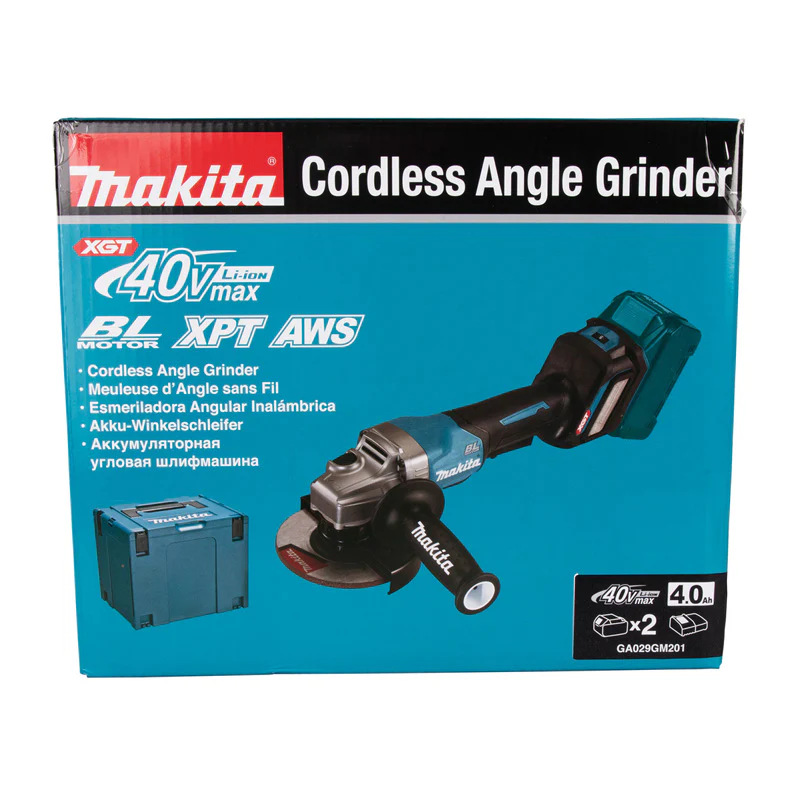 Meuleuse Ø 125mm 2x4Ah 40V XGT ® MAKITA GA029GM201en MAKPAC - Image 4