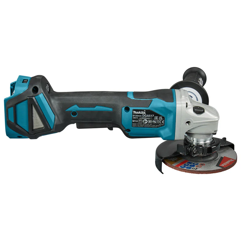 Meuleuse Ø125 mm 18V Brushless MAKITA DGA517ZJ Variateur et bouton homme mort avec Makpak - Image 5