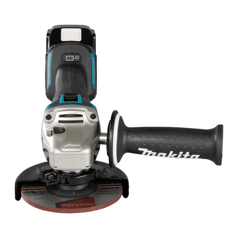 Meuleuse Ø125mm Brushless 2x4Ah 18V MAKITA DGA504RMJ Demarrage prog. et anti redemarrage - Image 3