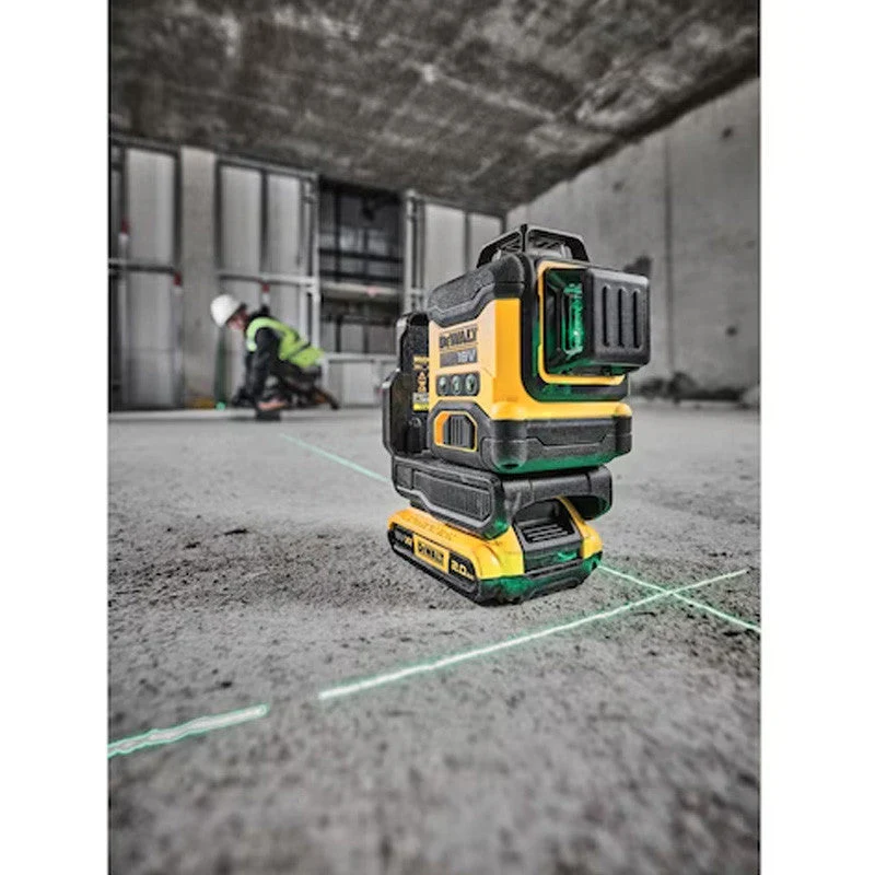 Niveau laser multi-lignes compact 3 faisceaux verts à 360° 18V DEWALT DCLE34031D1-QW avec une batterie 2,0 Ah - Image 5