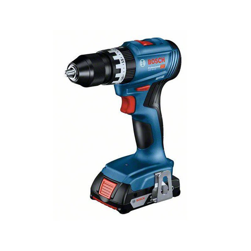 Pack BOSCH Perceuse-visseuse GSB 18V-45 + Boulonneuse GDX 18V-200 + Meuleuse GWS 18V-7 + 2 batteries 5.0Ah 18V + chargeur - Image 2