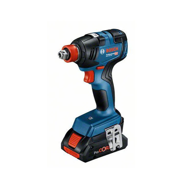 Pack BOSCH Perceuse-visseuse GSB 18V-45 + Boulonneuse GDX 18V-200 + Meuleuse GWS 18V-7 + 2 batteries 5.0Ah 18V + chargeur - Image 4