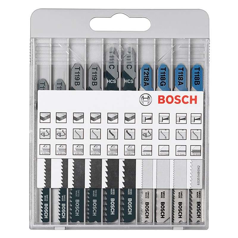 Pack de 10 Lames BOSCH PRO 2607010630 Basic for Metal and Wood pour scie sauteuse (BOIS et METAL) - Image 2