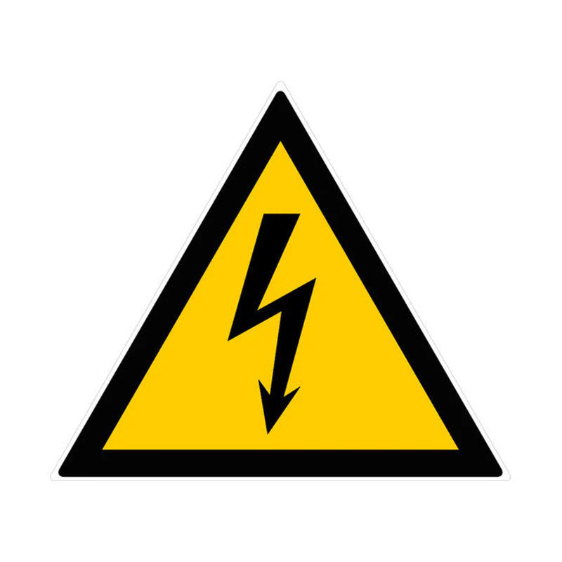 Panneau côté 300mm PSC choc rigide danger électrique norme ISO 7001