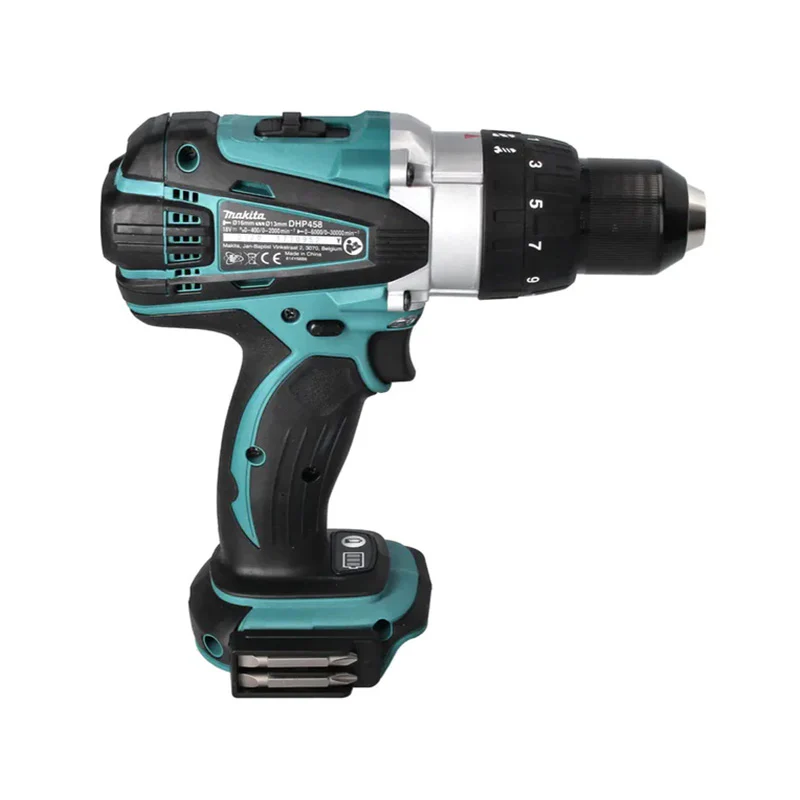 Perceuse visseuse à percussion sans fil 18V Li-ion MAKITA DHP458ZJ (machine seule, avec MAKPAC) - Image 3